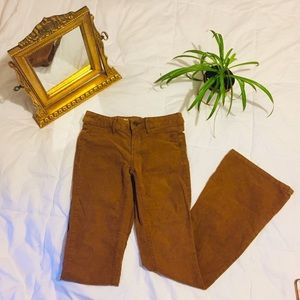 Corduroy Mid Rise Flare Pants